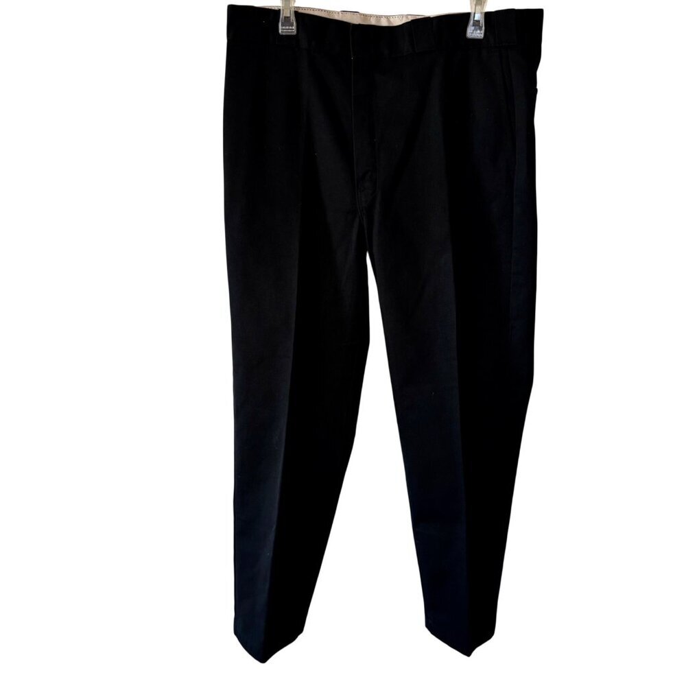 Dickies Black Straight Leg Work Pants 874 Original Fit Durable Mens Size 38 x 30